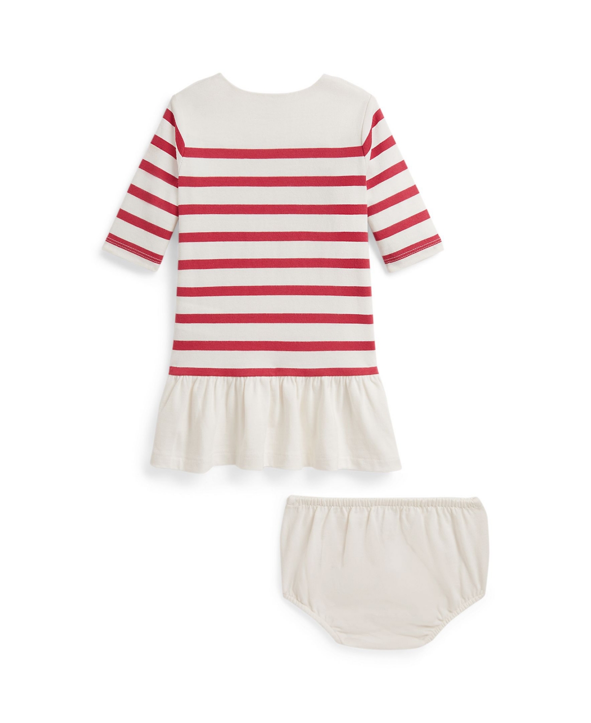 Polo Ralph Lauren Baby Girls' Striped Cotton Mariner Dress & Bloomer, 2-Piece Set