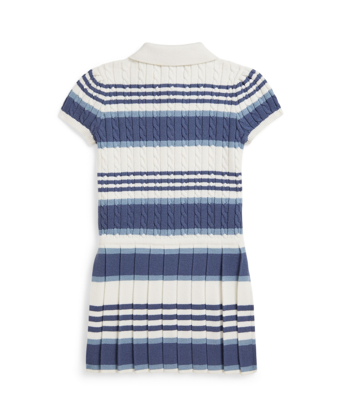 Polo Ralph Lauren Baby Girls' Striped Mini-Cable Cotton Sweater Dress