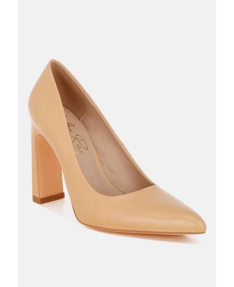 Женские туфли London Rag Shacarri Faux Leather Pumps, цвет: Бежевая искусственная кожа