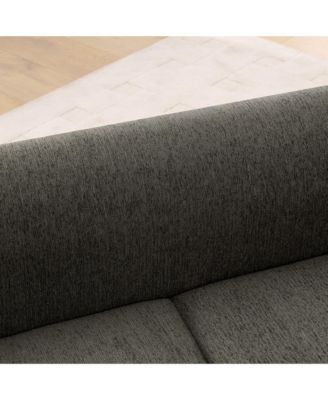 Oversized Pet Sofa for Medium/Large Dogs, Dark Gray, 56.5"26"17" - Backrest, Armrests, Soft Cushion