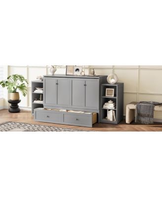 Murphy bed with storage drawers & shelves