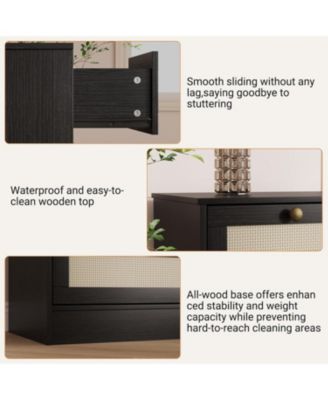 12 Drawer Wood Dressers for Bedroom, Wooden Dressers for Adult Bedroom, Modern TV Stand Dresser for 65 inch TV, 61'' Wide Chest of Drawers