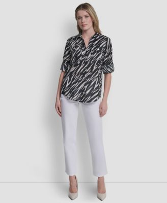 Women's Printed Long-Sleeve Shirt