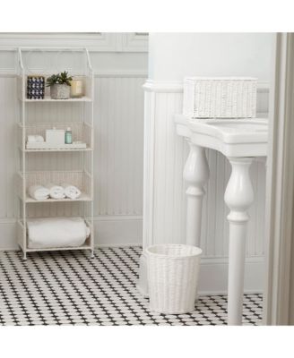 Small Wicker Basket with Lid, Multipurpose Storage Basket