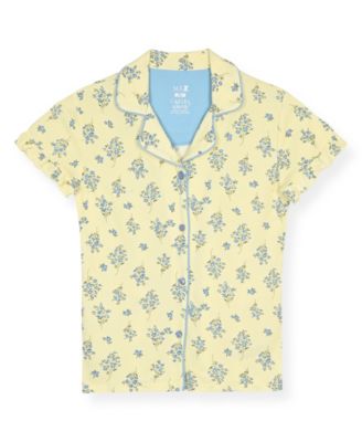 Girls' 6X-14 Floral Print Top, Short Pants & Scrunchie, 3-Piece Set