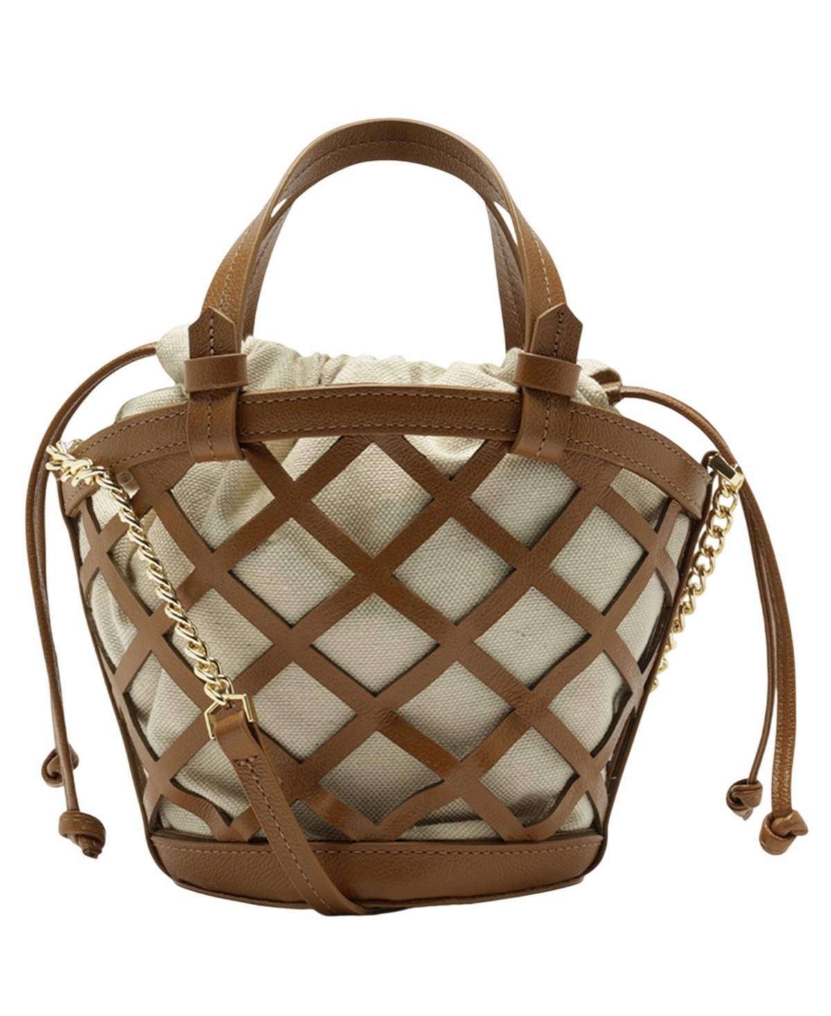 Arezzo Petra Mini Leather Bucket Bag