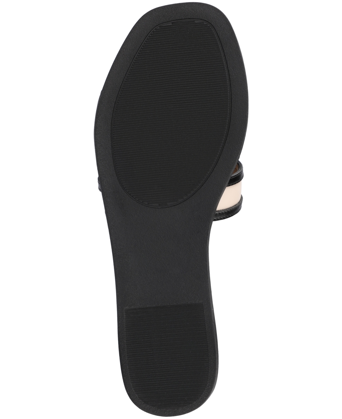 Journee Collection Womens Primah "H" Band Medium and Wide Width Slip On Flat Sandals