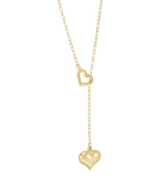 Heart Pendant Necklace in 10k Yellow Gold