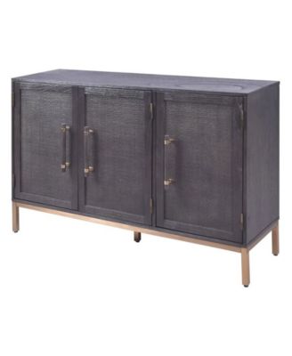 34" Wood Sophia 3-Door Accent Cabinet