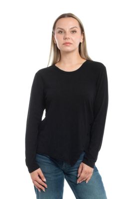 Women's Long Sleeve with Asymmetrical Hem Tee