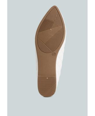 Womens Rikhani Quilted Detail Ballet Flats