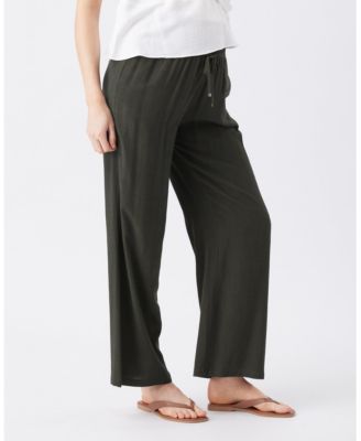 Women's Wide Leg Tencel Pant Olive