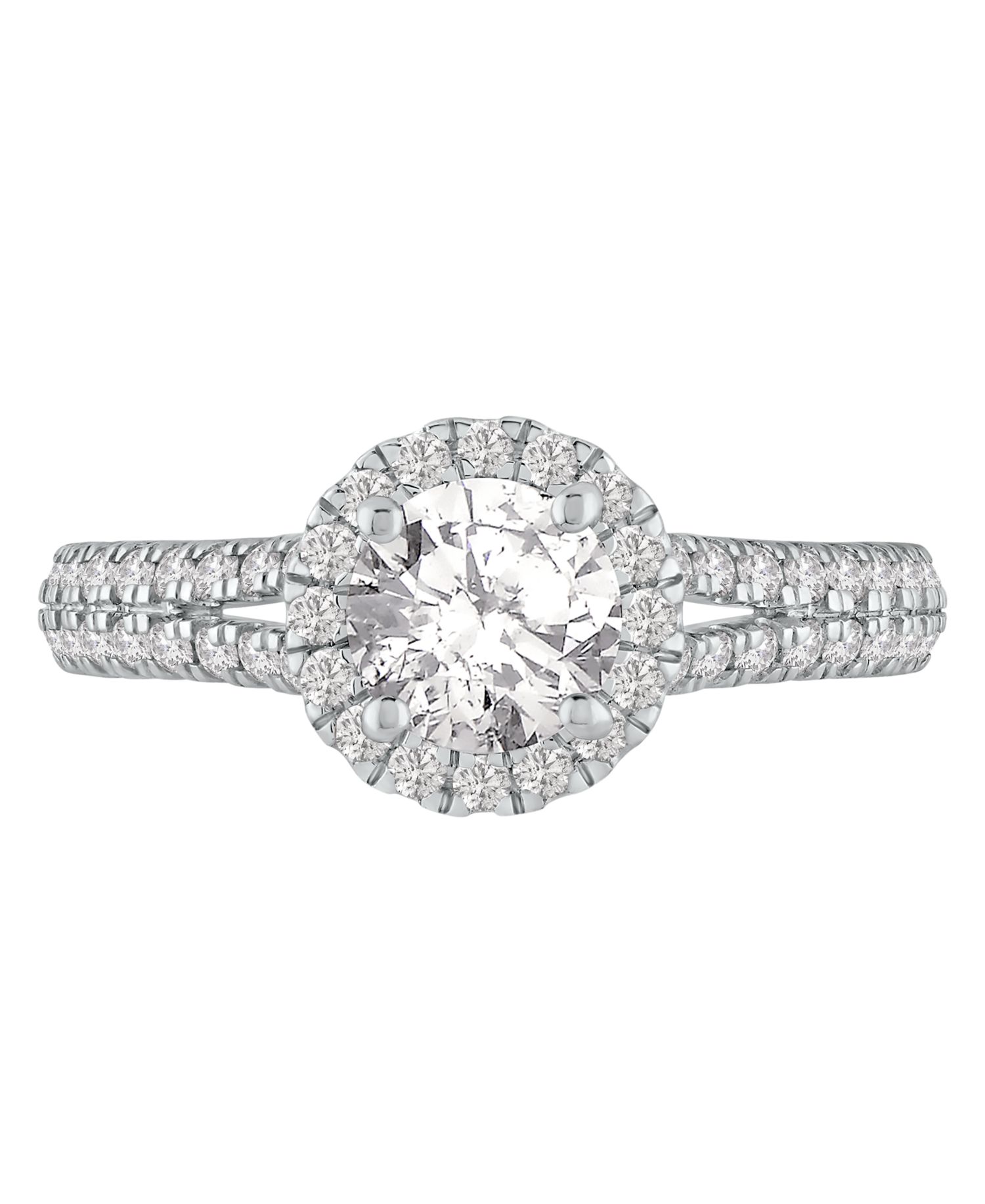 Halo Engagement Ring (1-1/4 ct. t.w.) in 14k Yellow or White Gold