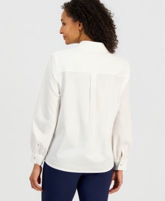 Women's Cotton Floral Poplin Shirt