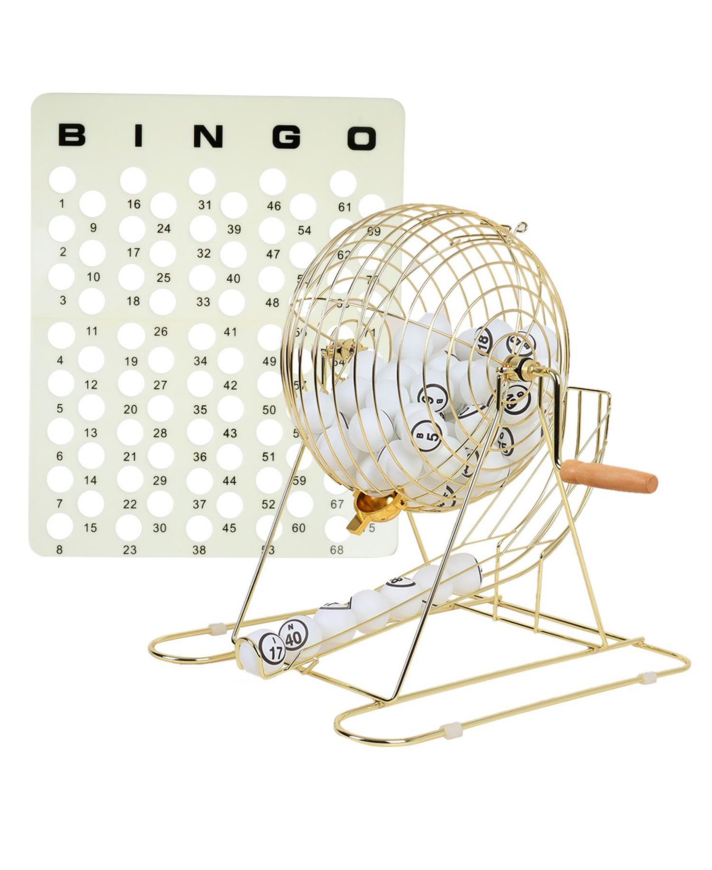 Детские игрушки GSE Games & Sports Expert Large Automatic Bingo Game Set, 75 Balls, Ages 16+, цвет: Белый — фото 1