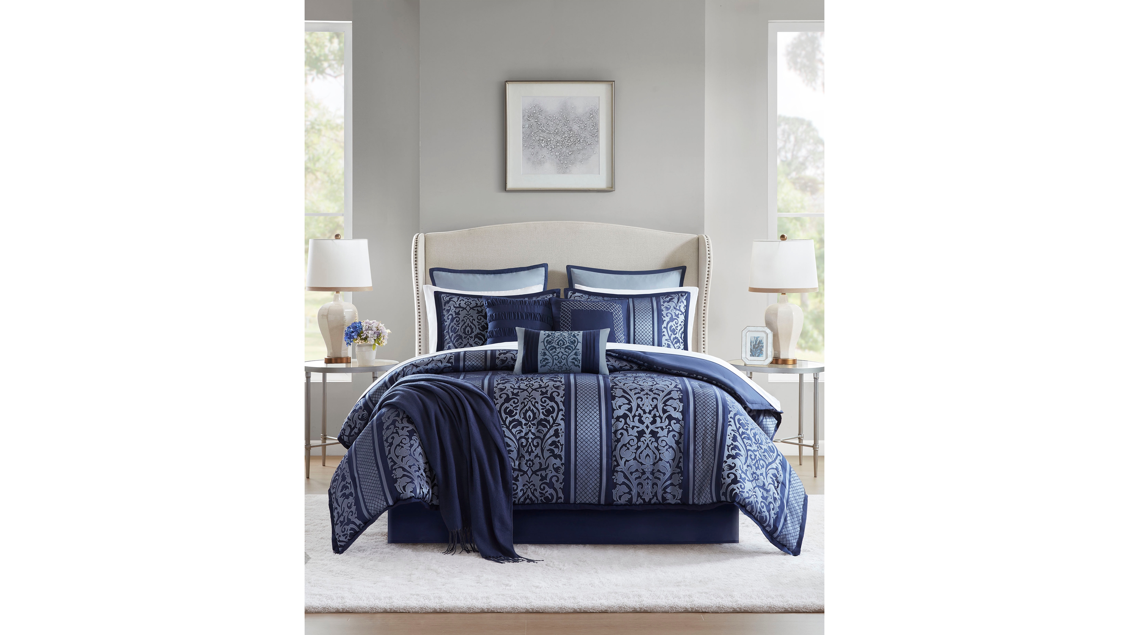 Addison Park Bella Floral 14-Pc. Comforter Set, King
