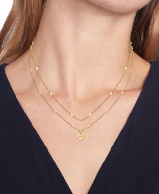 Women's Layered Gold-Plated Stainless Steel Necklaces