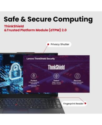 ThinkPad E16 16" Traditional Laptop Intel Core Ultra 7 16GB RAM Intel Graphics 512GB SSD Storage Windows 11 Pro 60Hz - Black