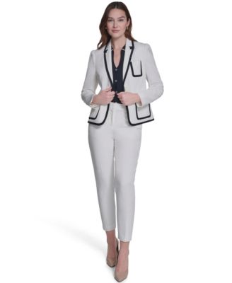 Women's One-Button Framed Blazer
