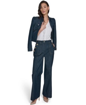 Women's Denim Zip Trucker Jacket