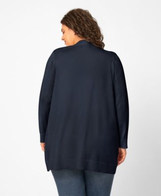 Plus Size  Open-Front Cardigan Sweater
