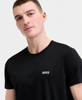 BOSS by Men's Short-Sleeve Rashguard Swim Shirt