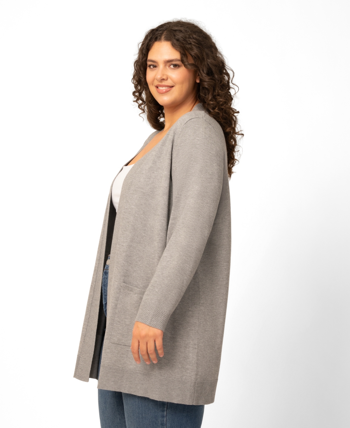 Melissa Paige Plus Open-Front Cardigan Sweater, Exclusively at Macy's
