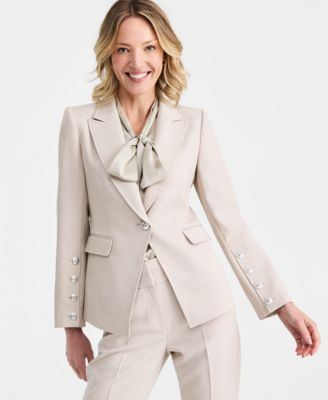 Women's Peak Lapel One-Button Blazer