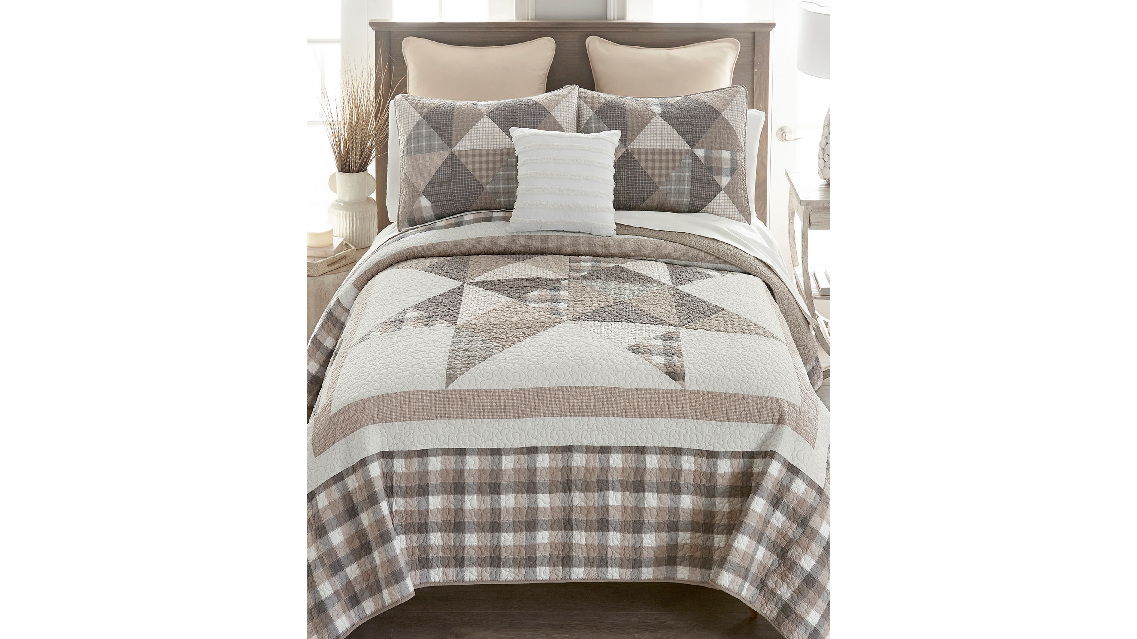 Donna Sharp Smoky Star 3-Pc. Quilt Set, Queen
