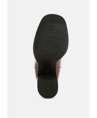 Womens Scuala Faux Leather Chelsea Boots