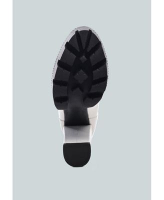 Womens Stopper Cushion Collared Lace Up Boots