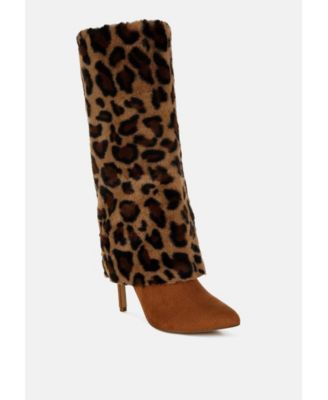 Womens Everglade Fold-Over Calf-High Boots