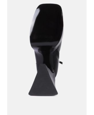 Womens Hot Cocoa High Platform Ankle Boots