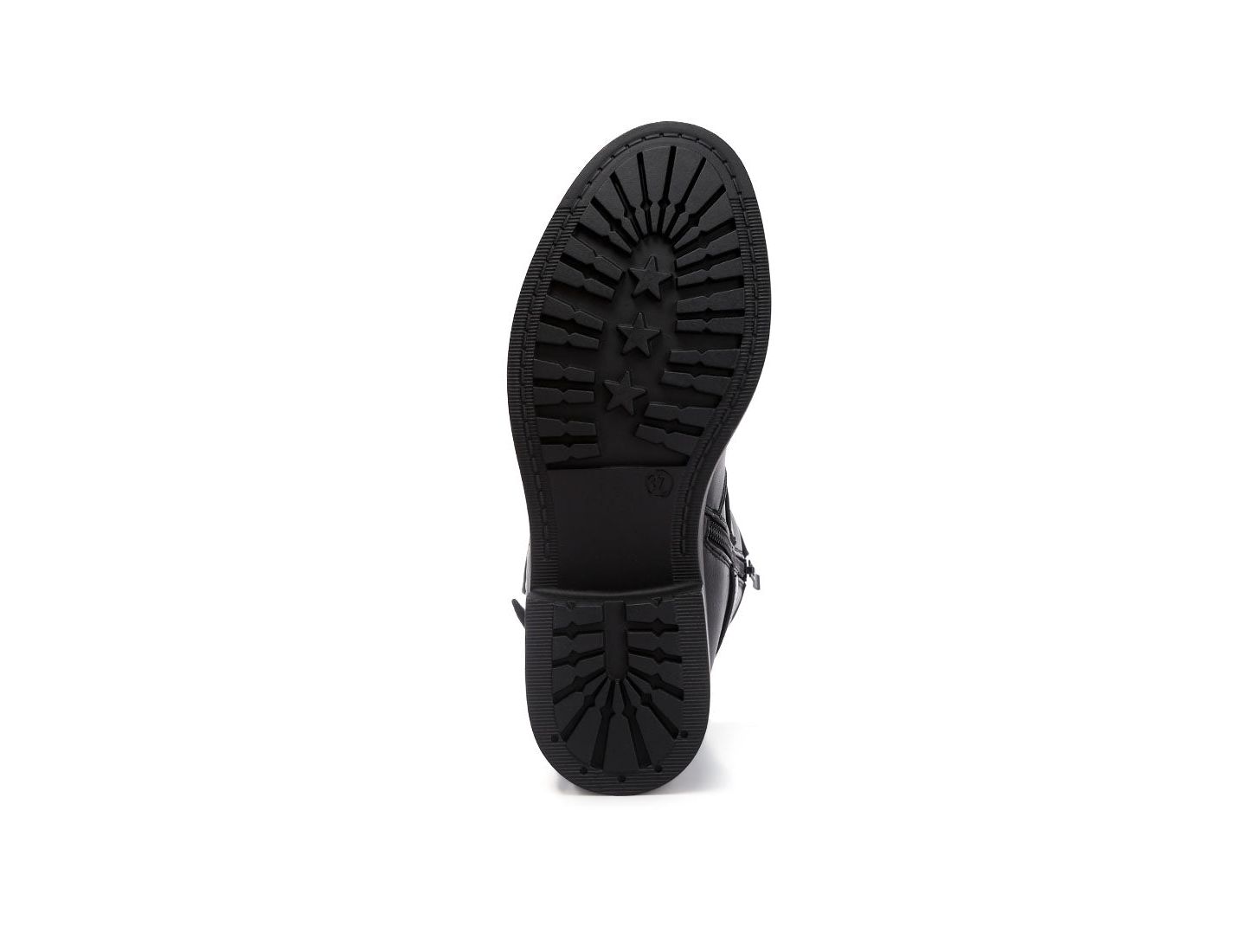 Женские ботинки London Rag Allux Brushed Faux Leather Pin Buckle, цвет: Чёрный — фото 7