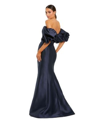 Women's Sweetheart Off The Shoulder Puff Sleeve Gown