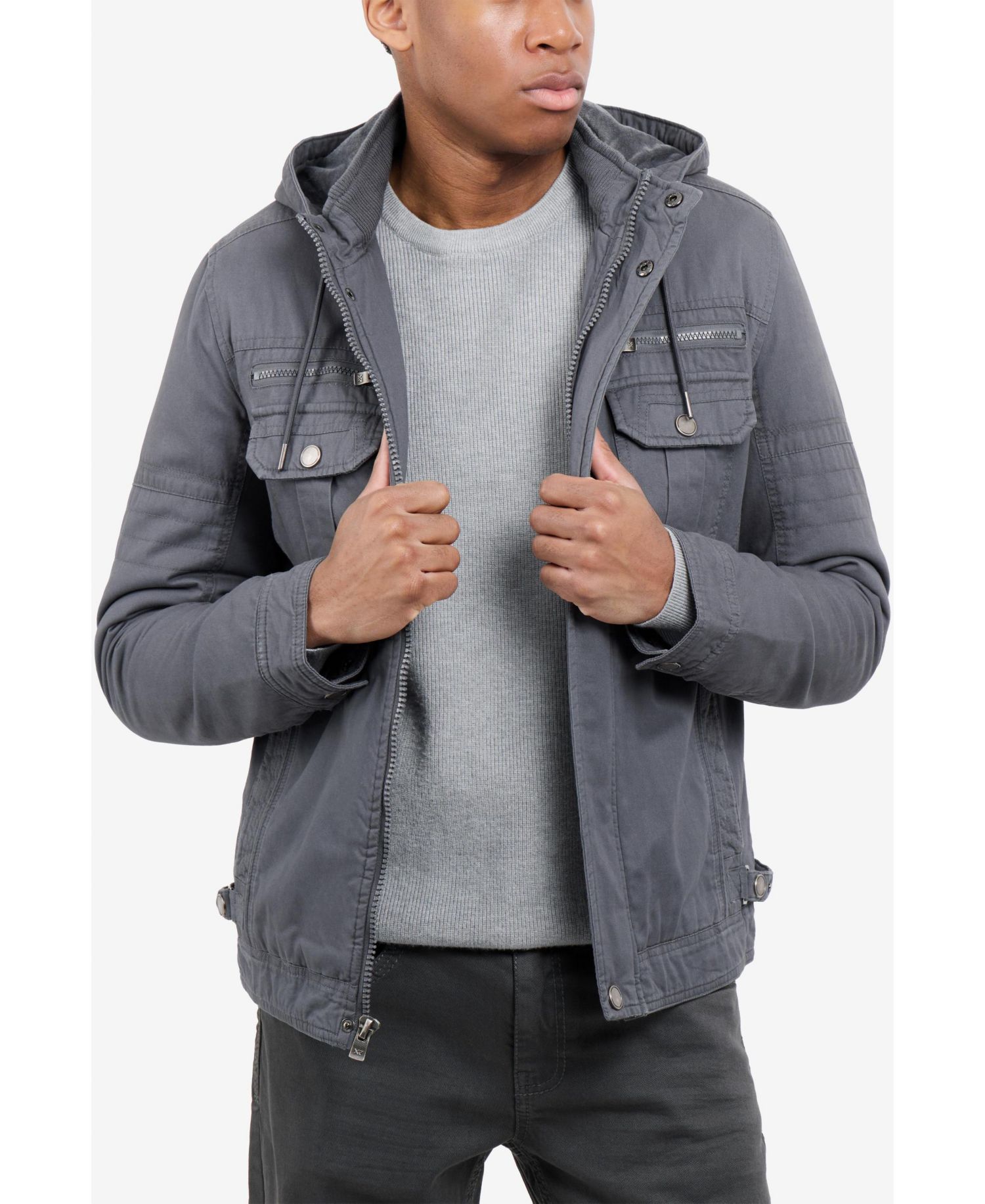 Men's Hooded Military Jacket