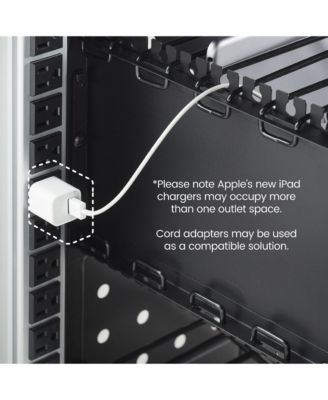 30-Bay Charging Cart, Black