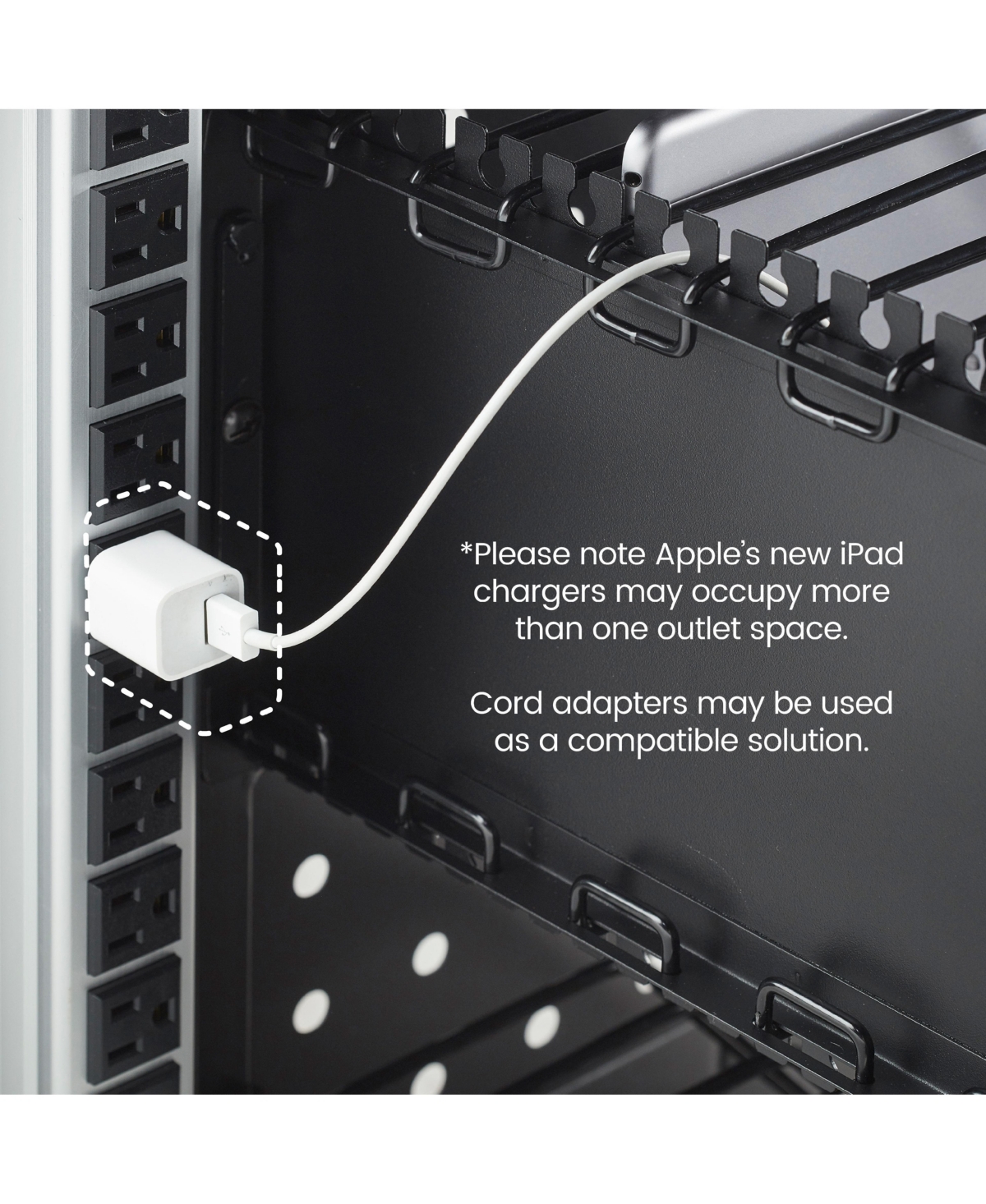 ECR4Kids 30-Bay Charging Cart, Black, 1