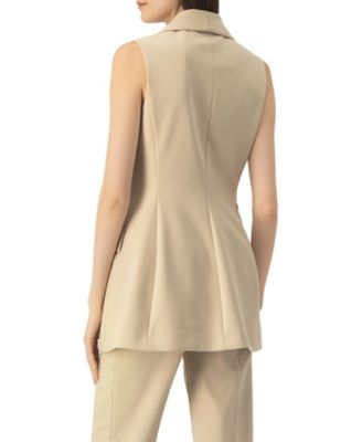 Women's Long Tailored Vest Tops