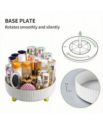 360 Degree Rotating Makeup & Skincare Organizer for Vanity Desk