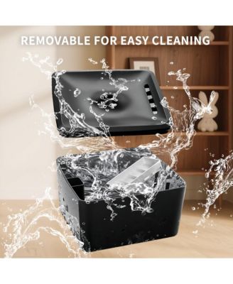 Automatic Pet Waterer with Circulation, Square Fountain Cat Bowls, 3800ml/3.8L for Cats