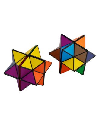 2-in-1 Split Magic Cube, Transformable Fidget Toy, Morphs into Star & More