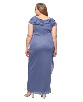 Plus Size A-Line Ruched Ball Gown