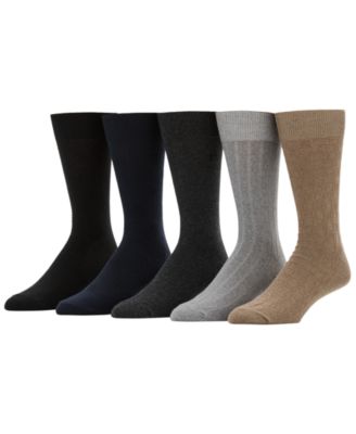 Men's Texture Mix Patterned Comfort Stretch Socks, 5-Pack
