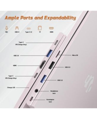 15.6" FHD IPS Student Laptop 8GB RAM 512GB SSD, 4 Cores 13th Gen Intel N150 3.6GHz Fingerprint Wi-Fi 6