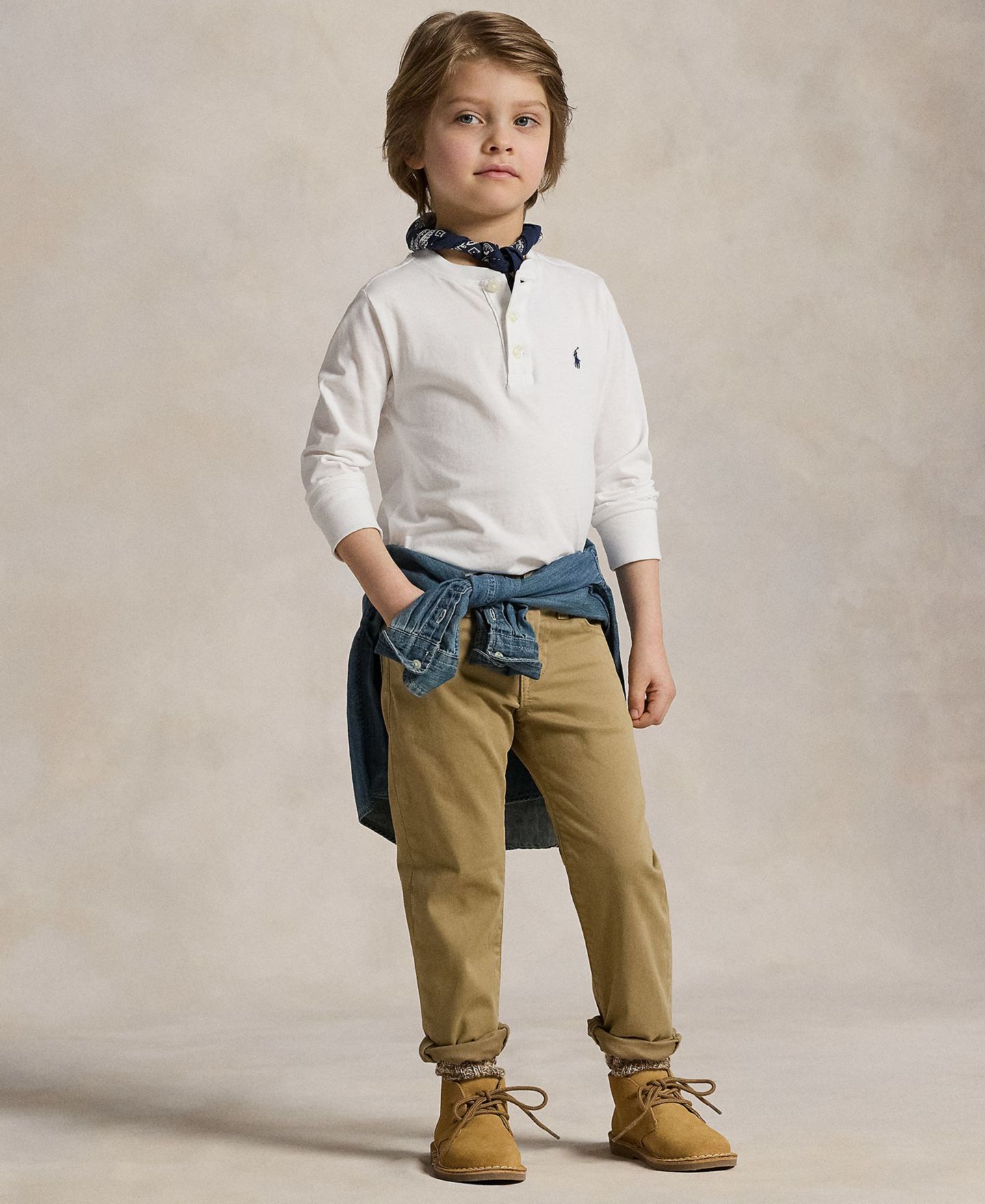 Брюки Polo Ralph Lauren Sullivan Slim Stretch Sateen Pant для мальчиков, цвет: Тёмно-синий — фото 5