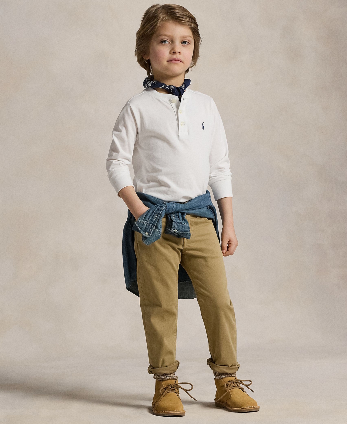 Polo Ralph Lauren Toddler and Little Boys Sullivan Slim Stretch Sateen Pant