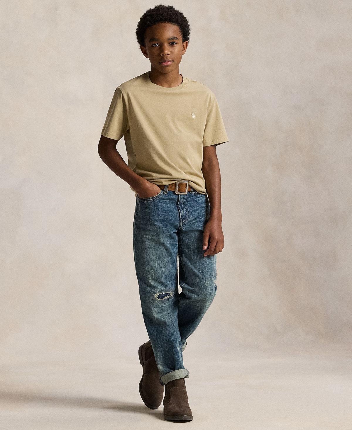 Polo Ralph Lauren Boys 8-20 Cotton Jersey Crewneck Tee