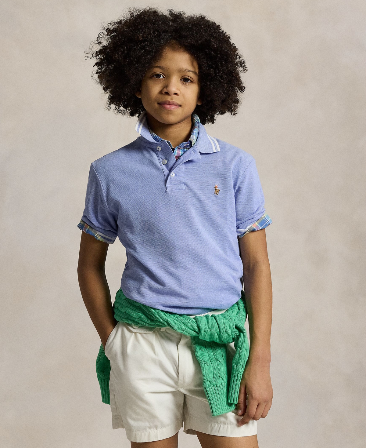 Polo Ralph Lauren Big Boys Oxford Mesh Shirt