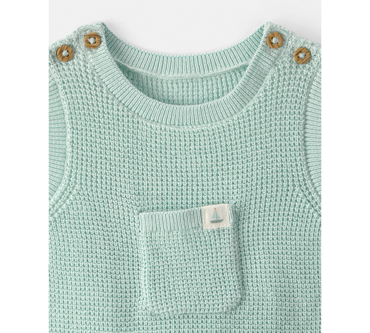 Carter's Baby Boys' Crochet Design Bubble Romper